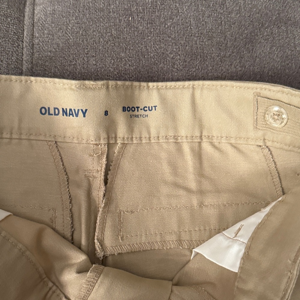 Old Navy Kids Boot-Cut Stretch Jeans - Tan